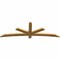 Ekena Millwork Alberta Rough Sawn Timber Gable Bracket, Western Red Cedar, 84"W x 28"H x 2"D x 4"F, 8/12 Pitch GBW084X28X0204ALB00RWR - alternate 2